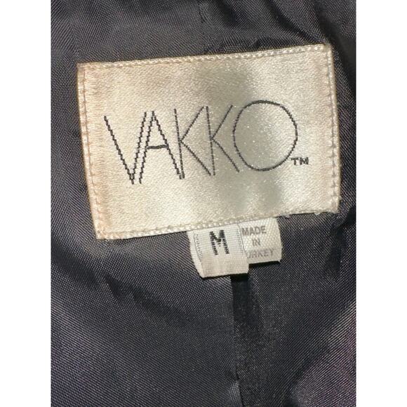 VINTAGE VAKKO LEATHER CONVERTIBLE MOTO BIKER JACKET TO VEST-ZIP OFF SLEEVES M - Picture 9 of 16